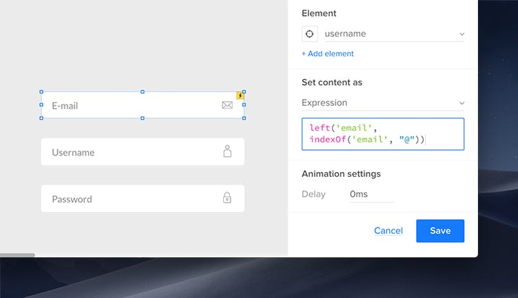 UXPin dashboard