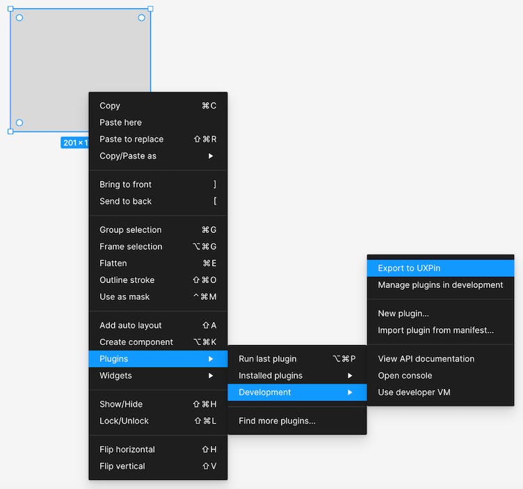 UXPin dashboard