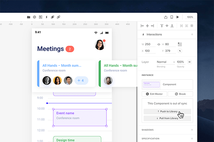 UXPin dashboard